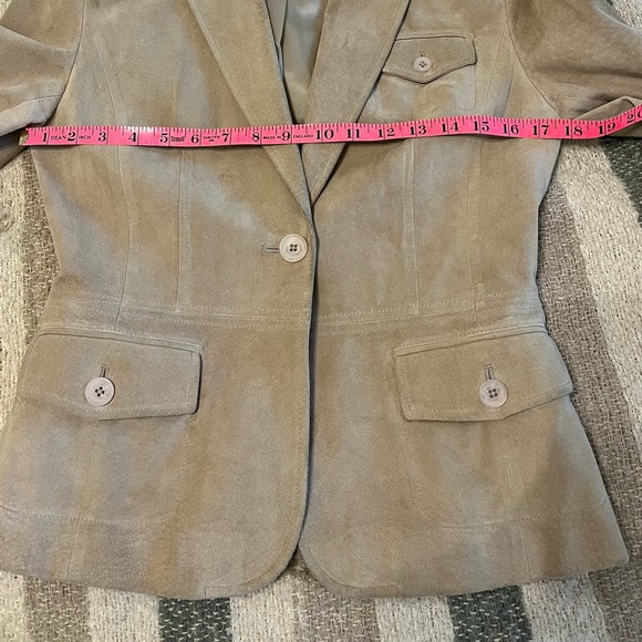 Ann Taylor Loft 100% Leather Jacket Size 4 Tan Leather Jacket - Picture 10 of 12